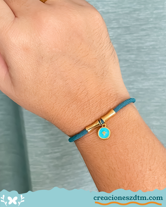 Cross Bracelet (Turquoise)