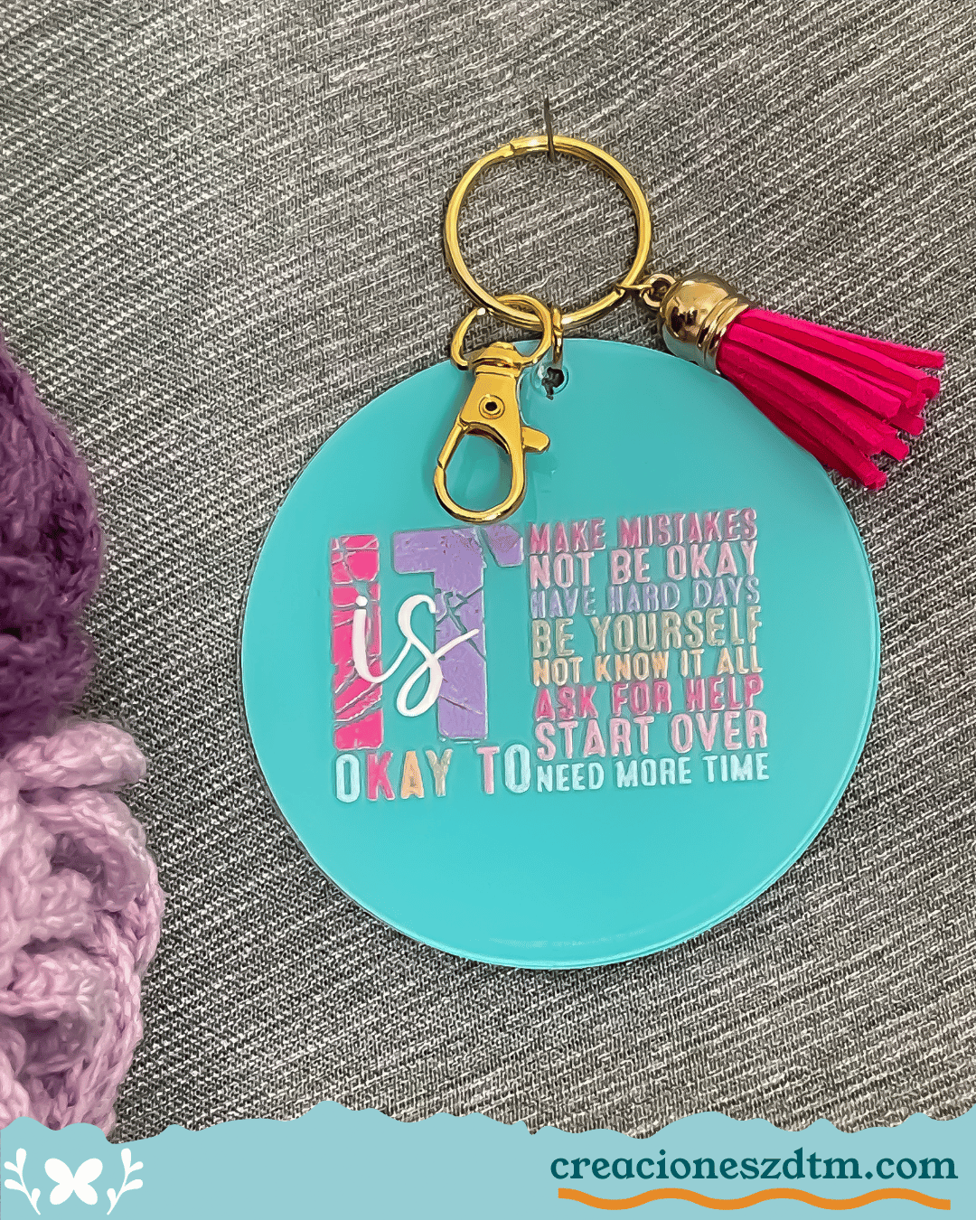 It's Ok Keychain - Creaciones ZDTM