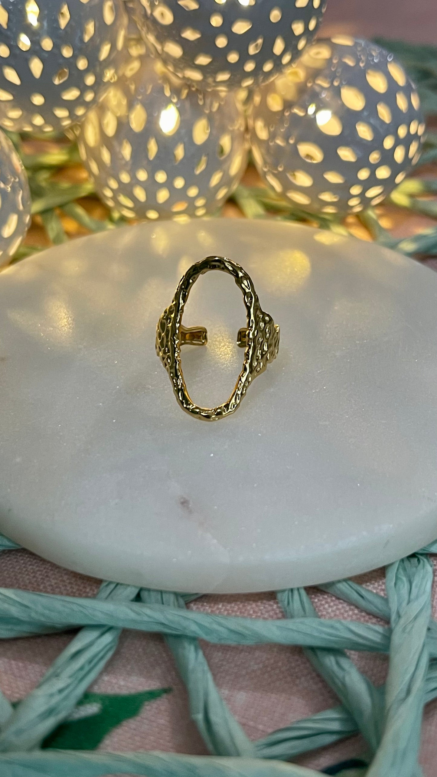 Gold Oval Ring