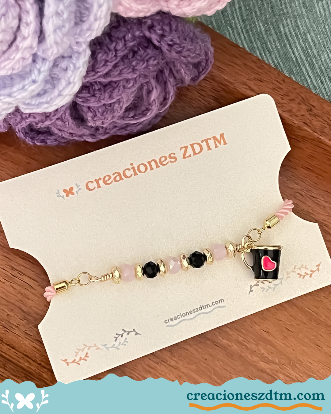 Love Coffee Bracelet - Creaciones ZDTM